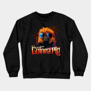 Retro Wave Peruvian Guinea Pig Vibes Shirt Crewneck Sweatshirt